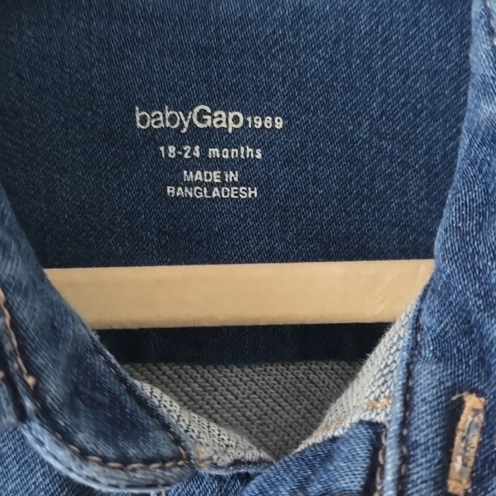 GAP Kids Denim Knit Shirt Dark Indigo 18-24 Months